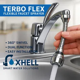 SG78 Turbo 360° Flexible Sprayer 2 Mode Tap Jet & Shower Kitchen Sink Cleaning Turbo 360° Flexible Sprayer 2 Mode Tap Jet & Shower Kitchen Sink Cleaning Health Faucet-5