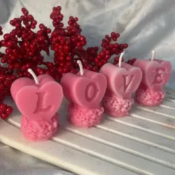 L O V E Letter Candle Set-Pink Candle-image-56