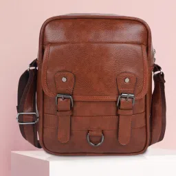 Tan Men & Women Sling Bag Stylish Cross Body Sling bag for Office, Cash, Business Collection, Travelling-image-83