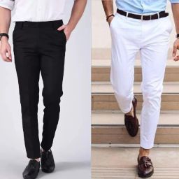 Men Regular Fit Multicolor Cotton Blend Trousers-image-59