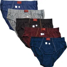 Pack of 5 Solid Men Brief-picture-11