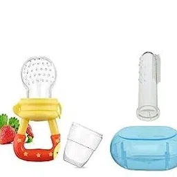 Baby Spoon Feeding Finger Brush & Fruit Feeder BPA free (Pack of 3)- 24-image-76