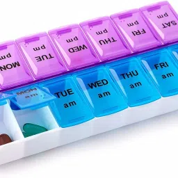 1PC 14 Grids 7 Days Weekly pill Case Medicine Tablet Dispenser Organizer tablets box Pill Box-25