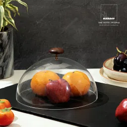 Acrylic Cake Food Cover Dome Cloche 9" 23cms (Pack of 1). Acrylic Cake Server-15