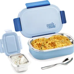 Power Lunch Steel Insulated (With Separate 130ml Box) 2 Containers Lunch Box-image-76