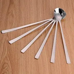 fanqew Long Handle Spoon pack 6 Stainless Steel Ice-cream Spoon, Salad Spoon, Ice Tea Spoon, Tea Spoon Set-picture-41