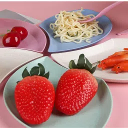 keshuenterprise unbreakable reusable small serving dishes (Random Color, Pack of 8) Sizzler Tray image 3