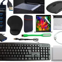 ANJO KeyboardWirelsMous-WrisPd-3Hub-Cln-OTG2n1-Ext-LED-Skin-15.6iScrn&KeyGuard&Sleeve Combo Set-22