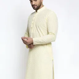 jompers Men Embroidered Pure Cotton Straight Kurta-picture-40