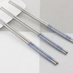 Chewing, Eating, Cooking, Decorative, Training Stainless Steel Korean, Chinese, Japanese, Vietnamese Chopstick-image-22