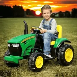 Kids Ride On Tractor | Baby Driving Tractor with Wagon | 12V | Age 2-7 Years Rideons & Wagons Battery Operated Ride On-10