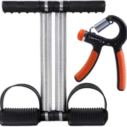 Double Spring Tummy Trimmer Body Toner Fat Buster & Hand Gripper for Home & Gym Ab Exerciser-8