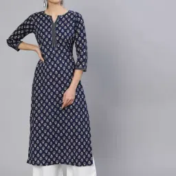 Women Printed Viscose Rayon Straight Kurta-image-19