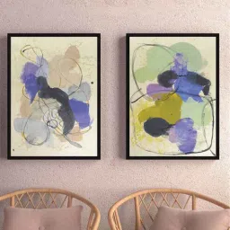art street Multicolour Engineered Wood (Set of 2) Art Prints-picture-14