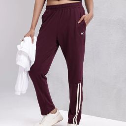 Women Solid Purple Track Pants-image-79