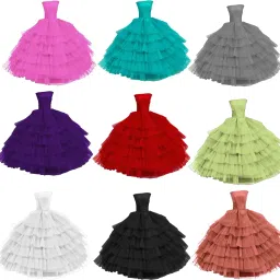 - Doll Accessories, Frock Doll Dresses, Handmade Clothes for Dolls [Pack of 9]-image-55