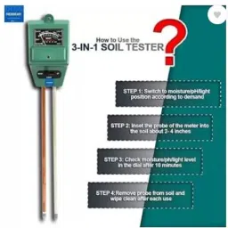 kalindry 3-in-1 Soil Test Kit and garden tool set Lig ht & Moisture, Plant Tester combo Soil PH Meter image 5