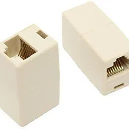 Techy-tech RJ45 Coupler in-Line Coupler Network LAN Cable Joiner Extender Adapter Ethernet Cable Join Extension Converter Female to Female Ethernet CAT5 CAT5e RJ45 8P8C Connector(Pack of 2) Lan Adapter-22
