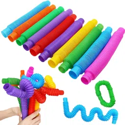Pop Tubes Pack Of 12 Sensory Fidget Toy for Kids Adults Sensory Tool Stress Toys-18