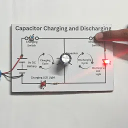 esptronics Charging and Discharging of Capacitor Science Project Working Model Class 12 image 4