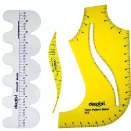 qroof Pattern Maker Ruler – Tailoring Scale Set image 5