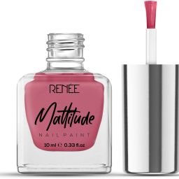 renee Mattitude Nail Paint Royale Rose | Chip Resisting Formula with High Coverage Royale Rose image 2