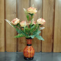 MERI GOLD BEIGE, B VASE H, Office Real Touch Flower Living Room Premium Design Bonsai Artificial Plant with Pot-image-53