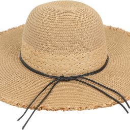 FabSeasons Natural Straw Beach Hat for Women - 11 cm Brim Sun Protection Cap-image-54