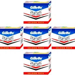 Wilkinson Sword Double Edge Razor Blades (50 In 1) (Pack Of 5) Saloon Pack by Rmr JaiHind, Men & Women-image-1