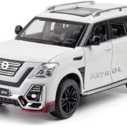 1:24 Diecast Metal Model Car Nissan Patrol Toy Cars For Kids Sound and Light-14