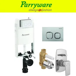 Half Frame Concealed Cistern, with divater body upper Euclid set of 1 pic 354 Dual Flush Tank-picture-1
