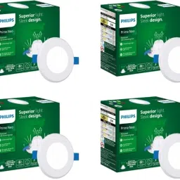 Prime Neo 3-watt Concealed JB LED downlighter,Warm,Pack of 4 Recessed Ceiling Lamp-2