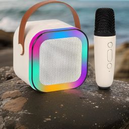Saibaba Insulators E66_K12 Kids' Mini Karaoke Machine: Bluetooth Speaker with Wireless Mic 5 W Bluetooth Speaker-image-102