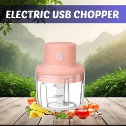 Chopper (Electric Rechargeable Chopper) for Kitchen Vegetable Garlic Onion A1 Electric Vegetable & Fruit Chopper-image-1