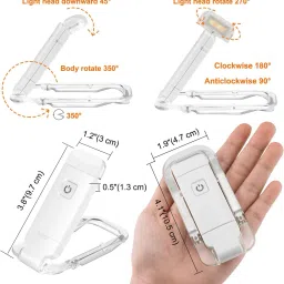 easeking Portable Book Reading Light at night, 3 Eye-Protecting Color, 3 Brightness Level Study Lamp image 3