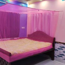 HDPE - High Density Poly Ethylene Adults Washable Mono colour pink size 6*7 Mosquito Net-image-16