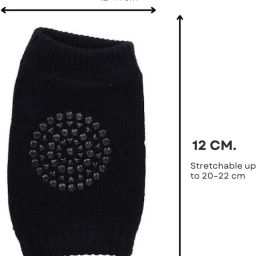 Smiley Baby Knee Pads for Crawling | Elbow Safety Protector 2 Pairs Multicolor Baby Knee Pads-image-54