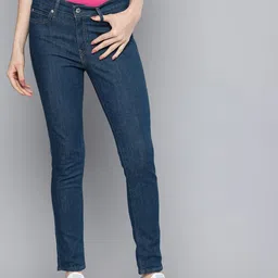levi's Women Skinny Mid Rise Blue Jeans-picture-0