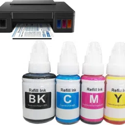 Teqbot G3012 G4000 G4010 Black + Tri Color Combo Pack Ink Bottle-image-4