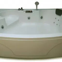 Temptation 6 Ft Jacuzzi with Back Massage & Filler System- Ivory Free-standing Bathtub-image-70