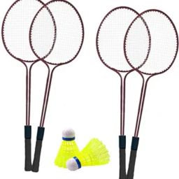 4 PC Badminton Set with Shuttle cock Badminton Kit-19