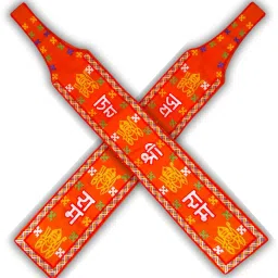 Jai Shree Ram Flag Premium Embroidery Patka Muffler Scarf Bandana Khesh Gamcha A-Foldable Body Flag-image-17
