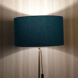 btr crafts Bunsen Teal Cotton Fabric Solid Lampshade-picture-20