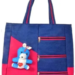 Women Pink, Blue Messenger Bag-image-79