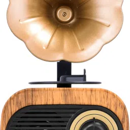 Walrus Gramophone Bluetooth Speaker With 3-6 Hour Playing Time, Built-In Mic, Handsfree Call, Aux Line, Usb Flash Drive, Micro Sd Card, Hd Stereo Sound And Bass 6 W Bluetooth Laptop/Desktop Speaker-33
