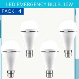 15W Rechargeable Inverter LED Bulb with Upto 4H.Power Cut Lighting Pack of_4A376 4 hrs Bulb Emergency Light-image-70