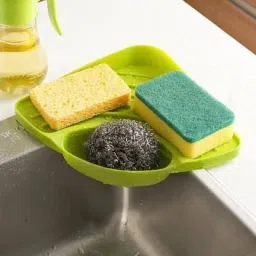 Creative Useful Multipurpose Must Have Corner Sink Wash Basin Storage Organizer Plastic Kitchen Rack(Pack Of 1) Plastic Wall Shelf (Number of Shelves - 2) Plastic Wall Shelf-16