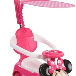 Minnie Ride-On Push Car | Minnie Face Shape | Imported Premium Quality | Pink & Black Colour Car Non Battery Operated Ride On-picture-19