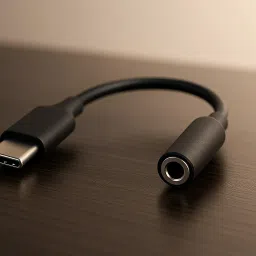 fayaatelier Black Type-C to audio connector USB-C to 3.5mm Audio Adapter Type C to Aux Phone Converter-image-67
