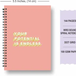 papco Dot grid notebook journal A5 Diary DOT GRID 144 Pages image 2